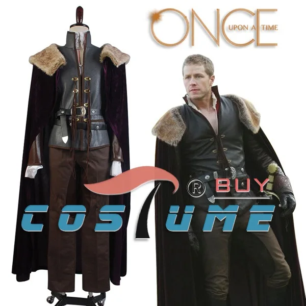 

Once Upon a Time Prince Charming David Nolan in Enchanted Forest Cosplay Costume For Men Movie Halloween Cloak Pants