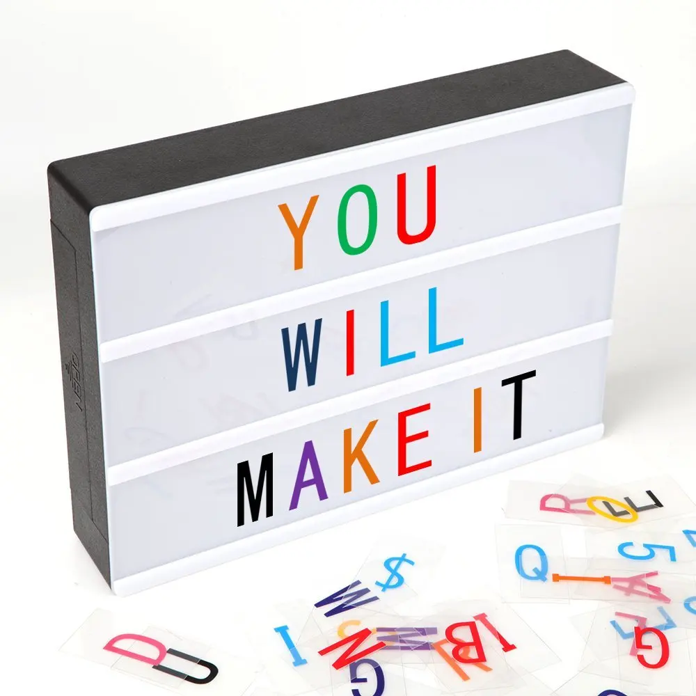 Cinematic LIGHT UP BOX with Letters Symbols Wedding Party Decor A4 LED Sign UK Cinematic LIGHT UP BOX with Letters Symbols Wedding Party Decor A4 LED Sign UK