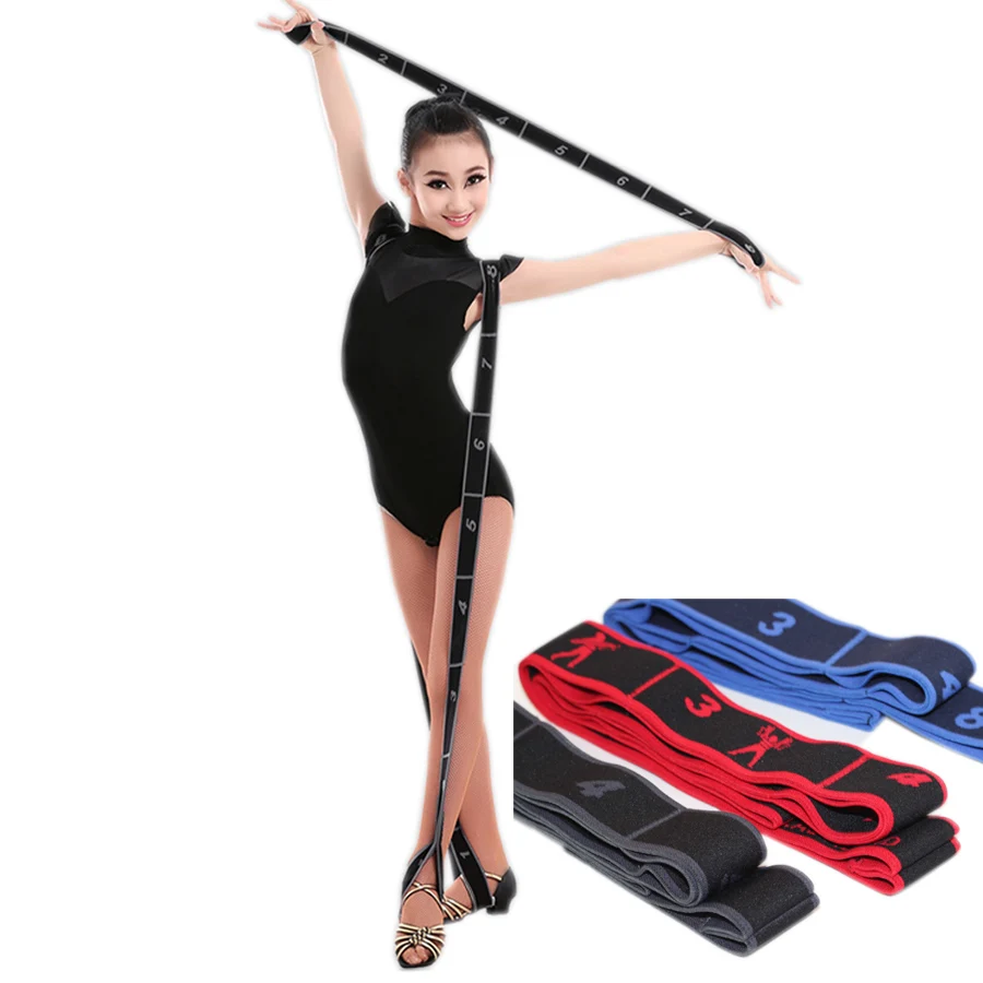 

Fltoture AC0008 Gymnastic Adult Children Latin Pilates Yoga Stretch Bands Dance Training Band Ballet Practicing Elastic Tools