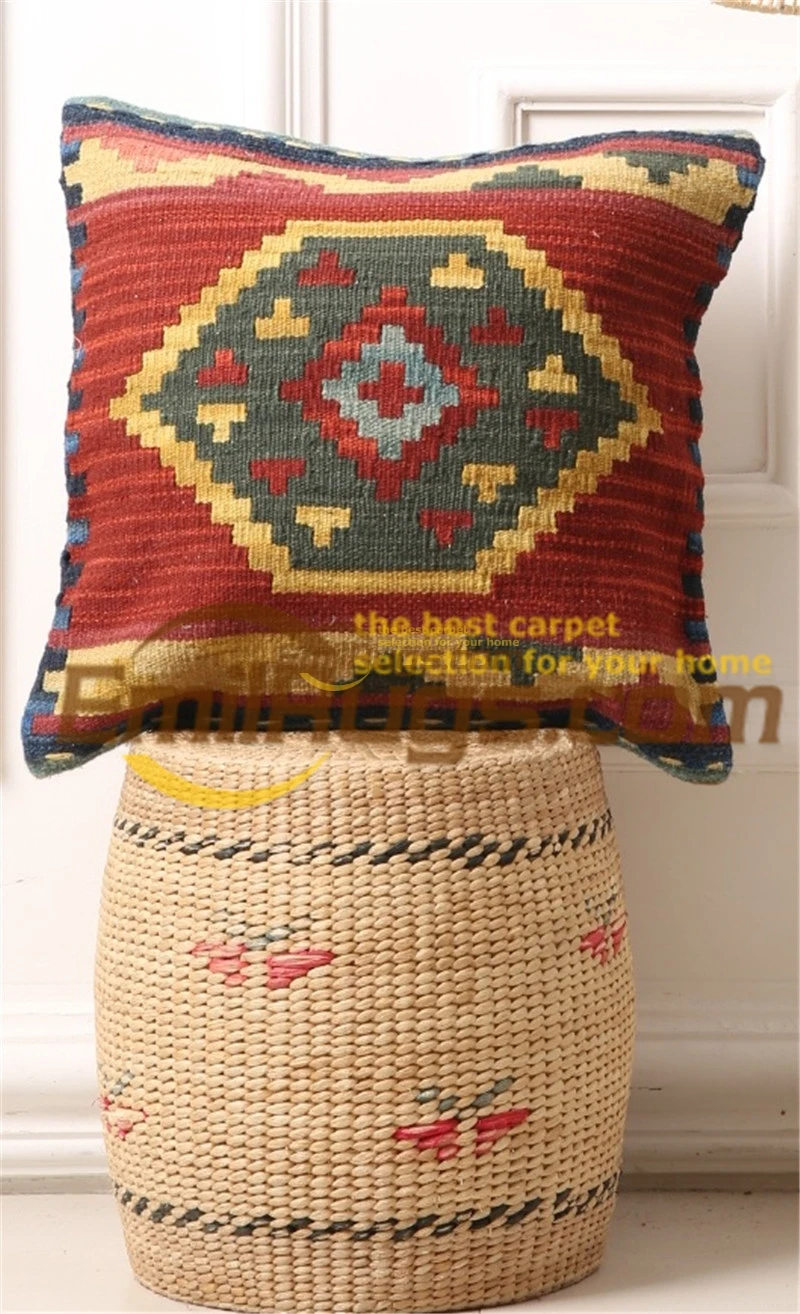 

Wool Kilim Floral Pillow Diy Beautiful Flowers Hand Woven Wool Varies Office