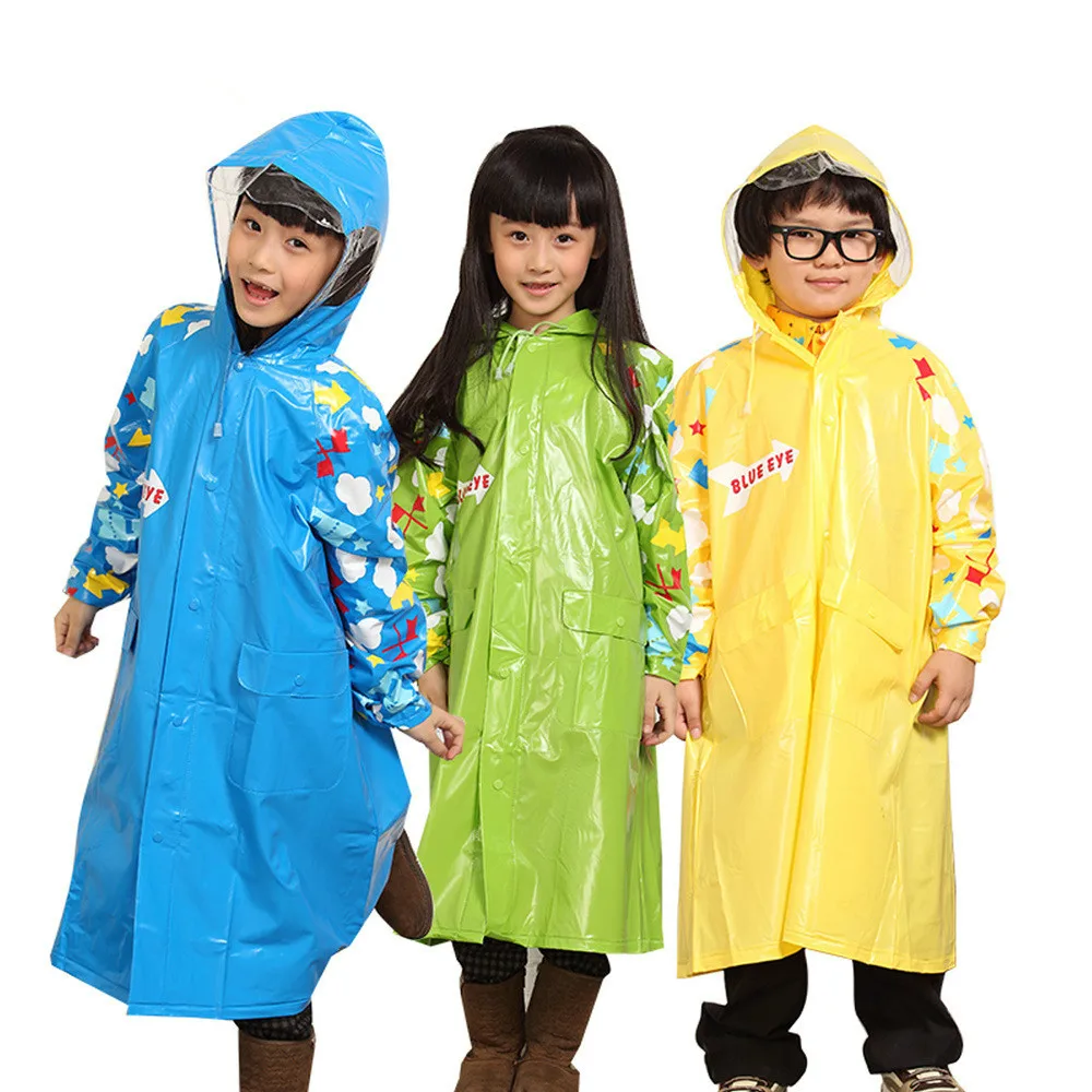 Burberry eco friendly child ponchos raincoat boys girls parent child