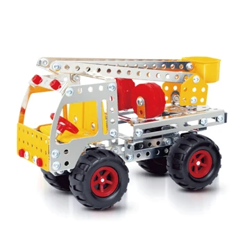

191Pcs Medium Aerial Ladder Truck Shape Educational Assembling Toys DIY Steam Stem Toy For Children Kids Model Building Kits