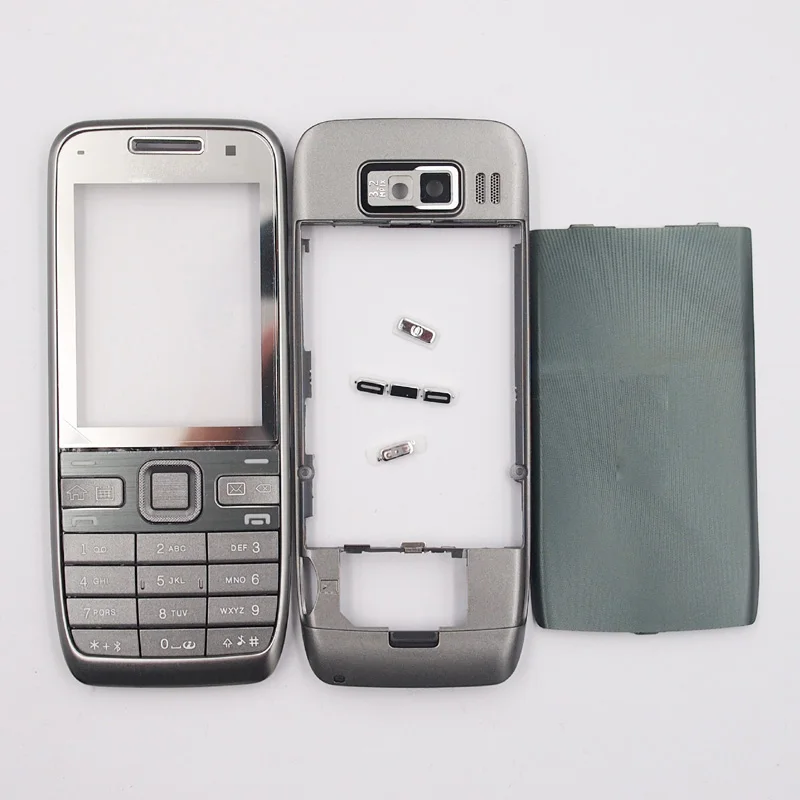 BaanSam высококачественный корпус чехол для Nokia E52 с английской клавиатурой - Цвет: Серый