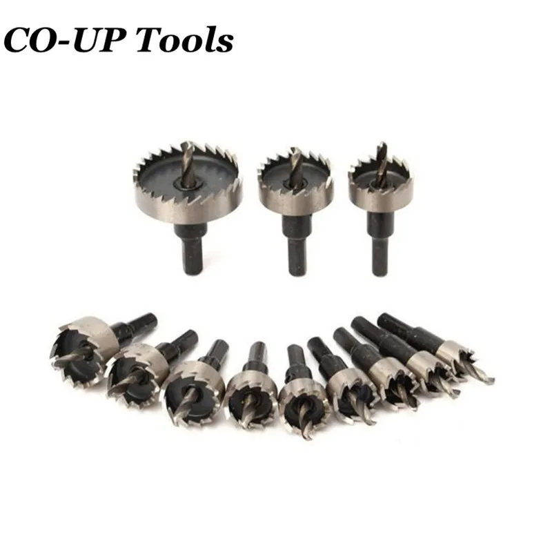 

12-100MM HSS Drill Bit Hole Saw Set Stainless High Speed Steel Metal Cutter Plastic Wood Aluminum Hole Saw Hand Power Tool Set