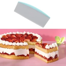 Food Grade PP Plastic Cake Cutting Cream Scraper Ccraper Dough Cutting Non-slip Handle Pastry Cutting Machine Kitchen Gadgets