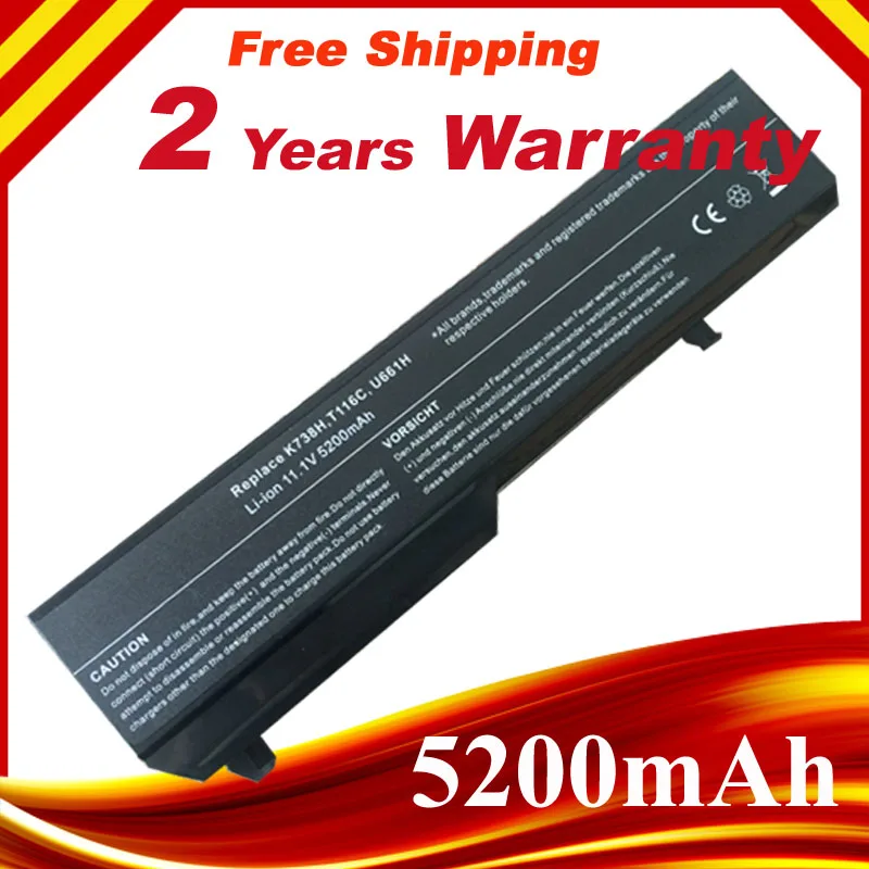 

11.1V 4400mAh Notebook battery For Dell Vostro 1310 Battery 1520 1510 T114C T112C K738H Battery Laptop