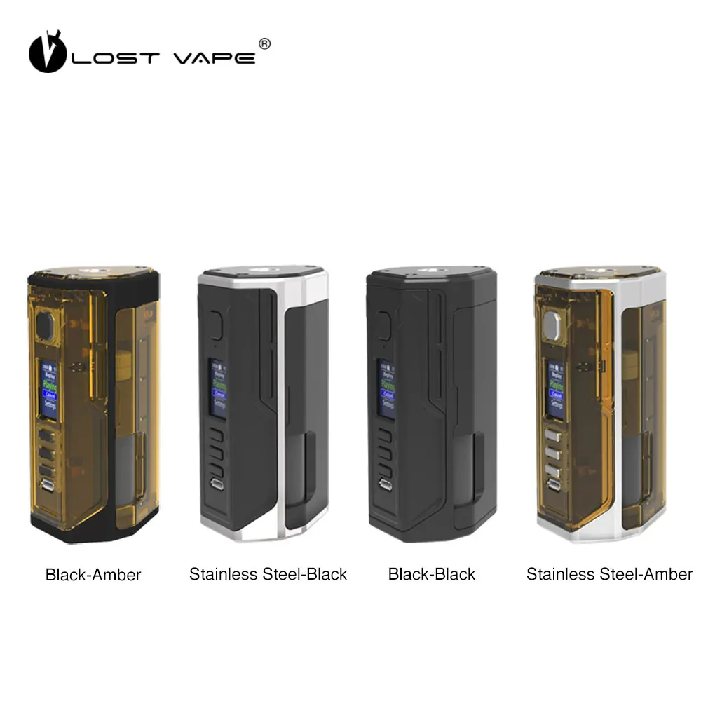 

Electronic Cigarette Lost Vape Drone BF DNA250C Box Mod Powered By Dual 18650 DNA 250C Board Vape Vaporizer Upgradable LostVape