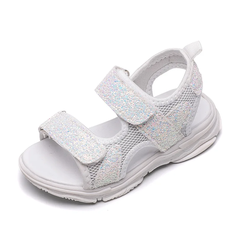 

Kids Sandals Girls Breathable Children Shoes Glitter PU Leather Baby Sandals Fashion Kids Sandals For Girls KS157