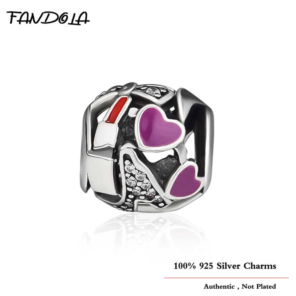 

CKK New 925 Sterling Silver Mixed Enamel Love Life Fashionable Charm Beads Fits Original Brand DIY Bracelet Jewelry Lover Gift