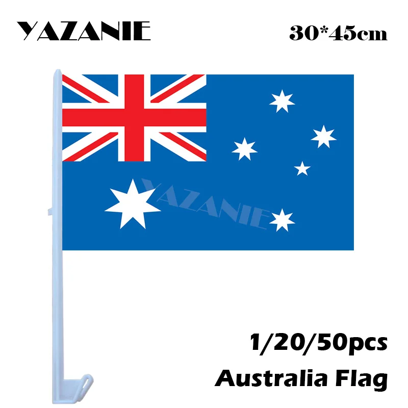 YAZANIE 30*45 см 1/20/50 шт австралийские пользовательские окна автомобиля флаги и