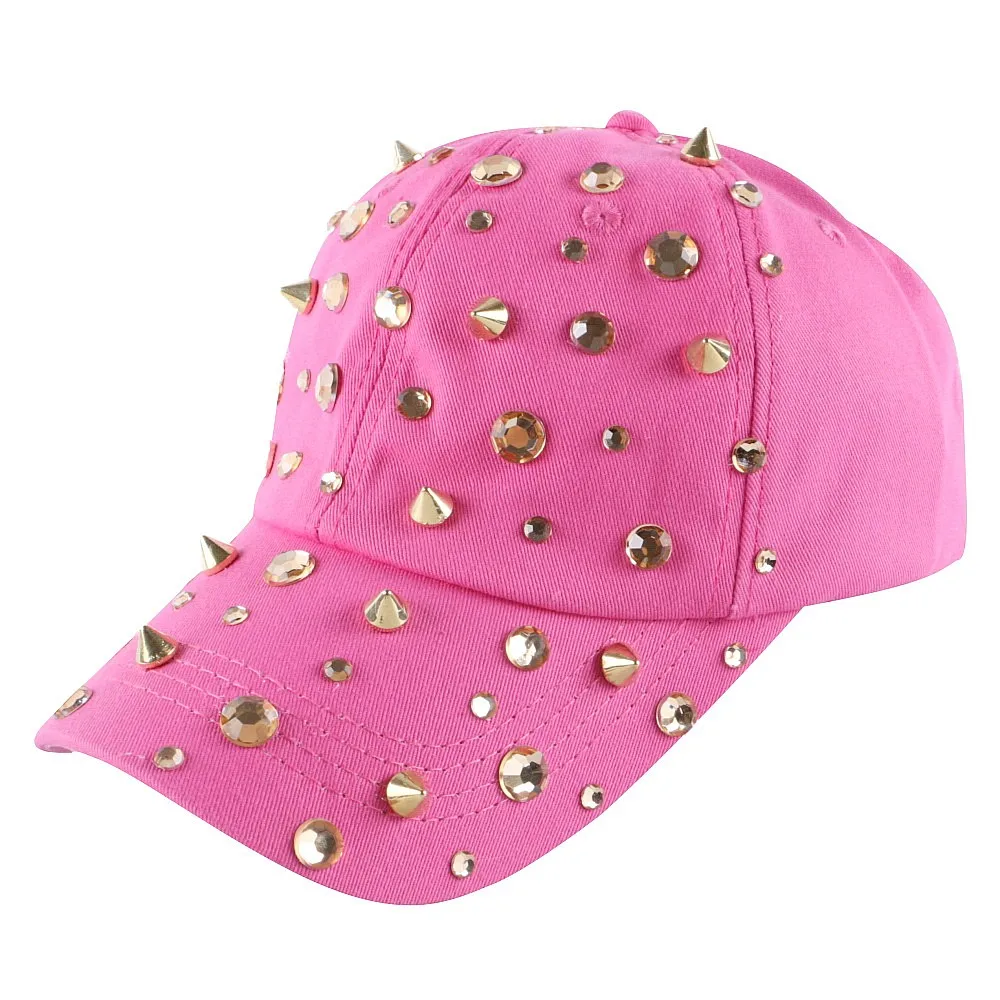 Горячая Распродажа со Стразами Шпильки хип хоп snapback шапки для женщин новые Брендовые женские спортивные бейсболка для улицы девушка gorras
