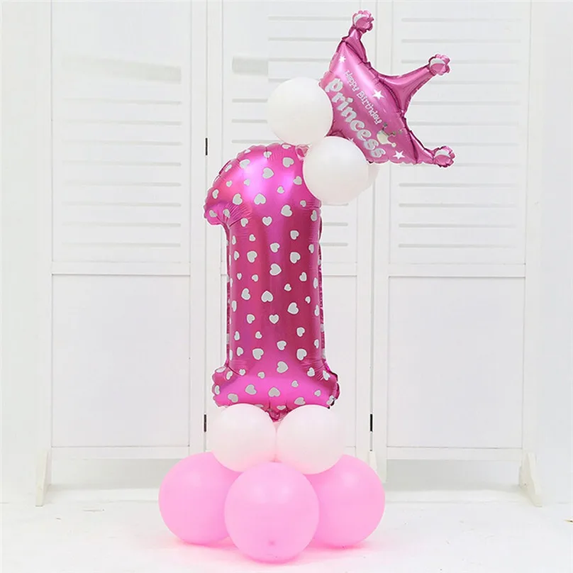 Birthday Balloons Air Helium Number Balloon Figures Happy Birthday Party Decorations Kids Baloons Birthday Balon #3d18 (14)