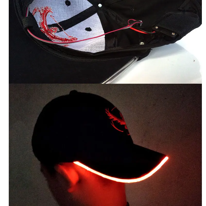 2017 New LED Light Pokemon Go Cap Hat Team Valor Team Instinct Pokemon Baseball Cap for Women Mens Fitted Hats Glow In The Dark 9