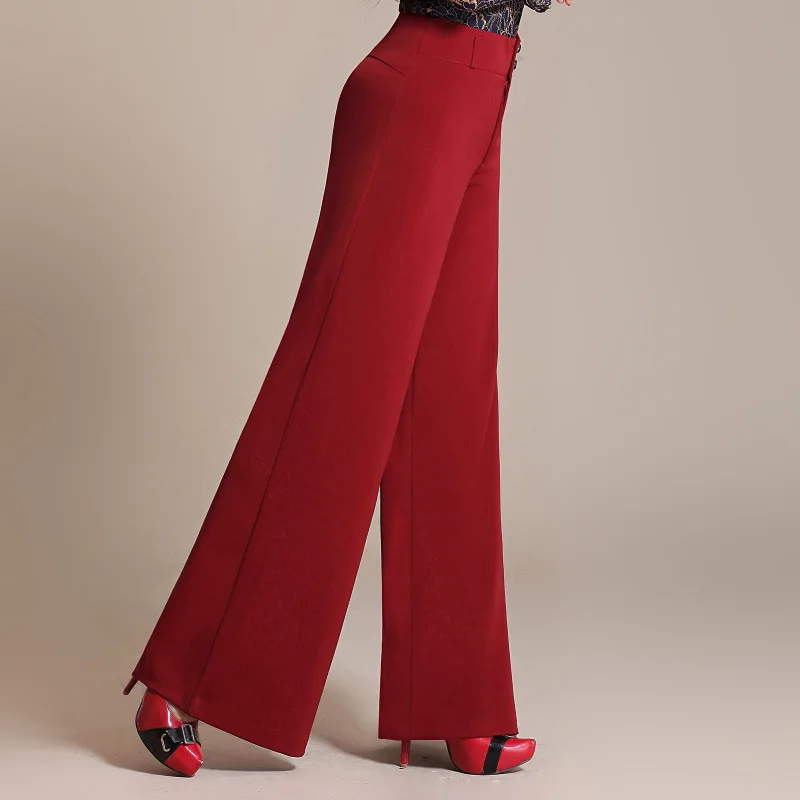 

2019 spring autumn trousers women large size 6XL wide leg pants new fashion wide leg pants high waist fat pants