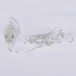 3 м удлинитель прозрачный провод для рождества свет шнура СИД Indoor Открытый украшения сада высокое качество
