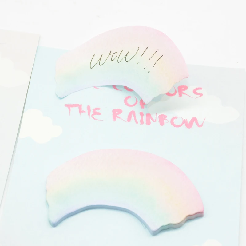 Облачный блокнот для заметок Kawaii Papeleria планировщик милые Липкие заметки Nota De Papel memo pad Criativa Rainbow Defter Скрапбукинг Канцелярские Принадлежности