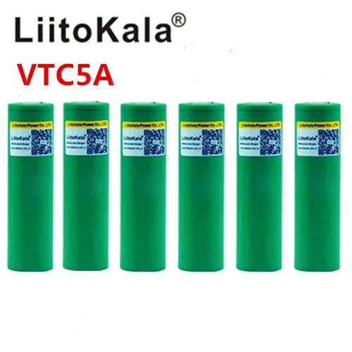 Перезаряжаемая литий ионная батарея VTC5A liitokala 3 7 В 2600 мАч 18650 Akku для Sony US18650VTC5A 35A