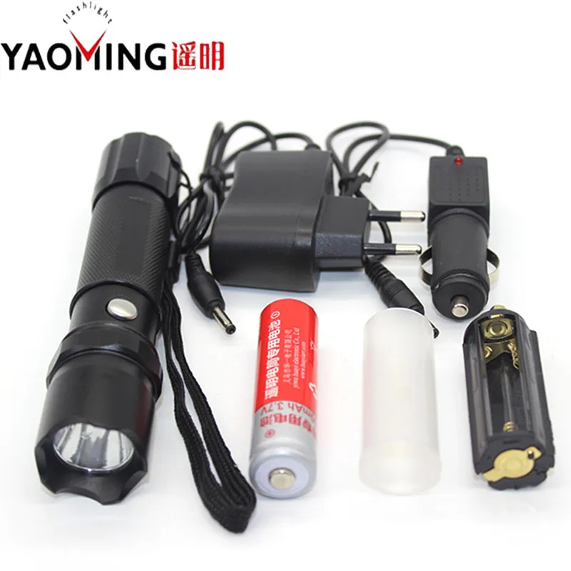 

2000LM Tactical Led Flashlight CREE Q5 led lamp torch powerful lantern light rechargeable police flashlight 3 modes by 18650 led