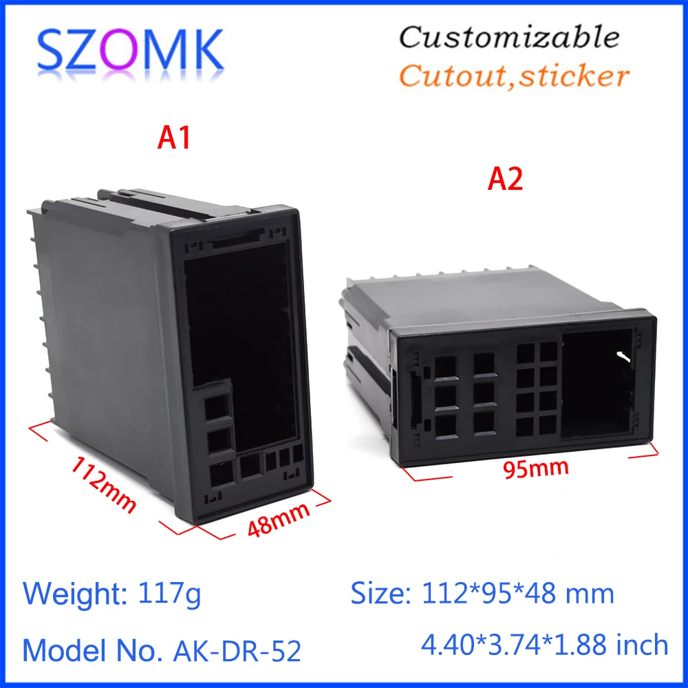 szomk plastic din rail enclosure controller plastic electronics instrument housing device box digital time relay shell (1)