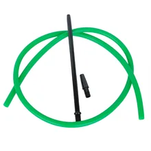 Арабские силиконовая трубка для кальяна 1,8 м долго стирать Кальян Аксессуары для кальянный шланг Кальян Шиша+ Алюминий ручка сплава