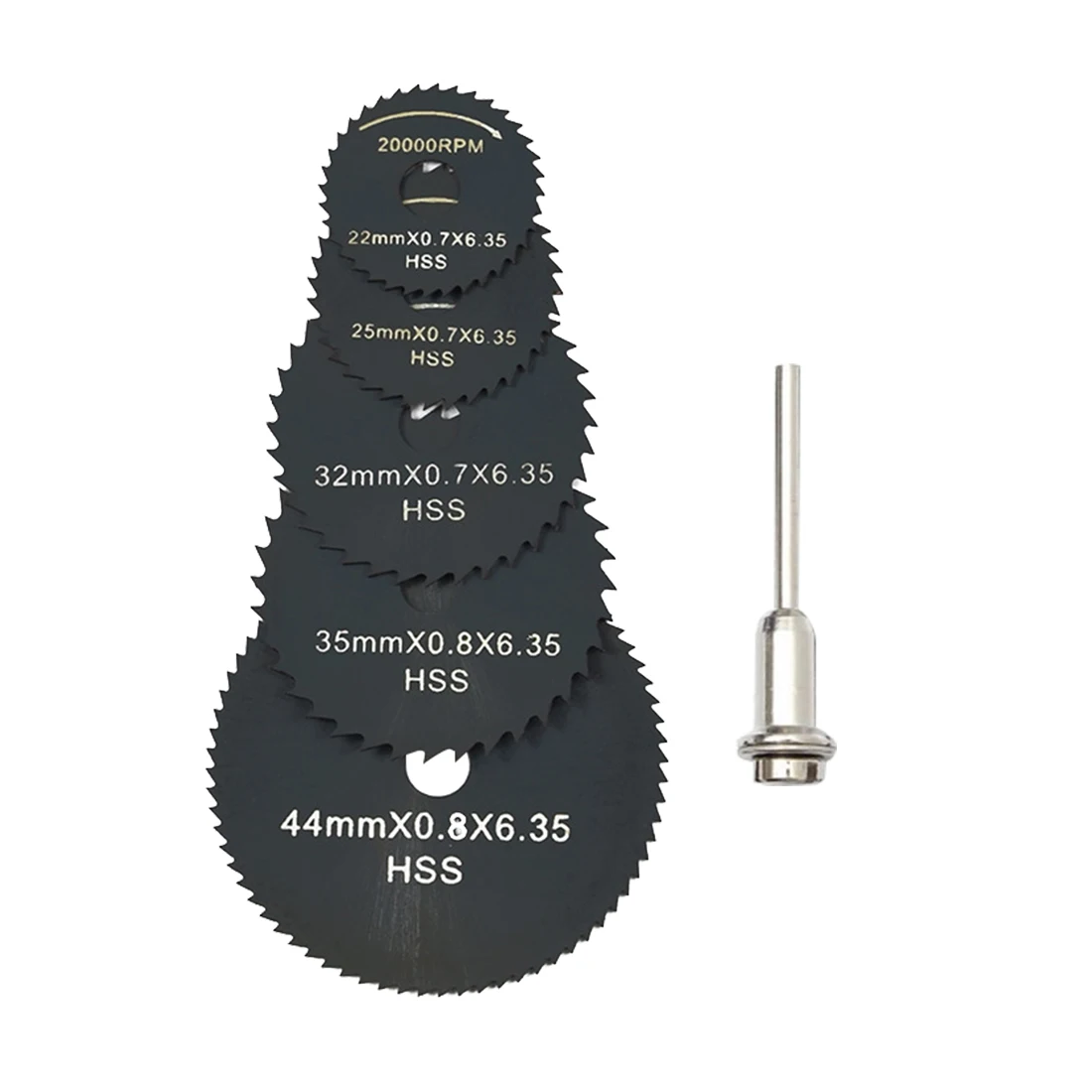  6Pcs Mini HSS Circular Saw Blade Rotary Tool For Dremel Metal Cutter Power Tool Wood Cutting Discs 