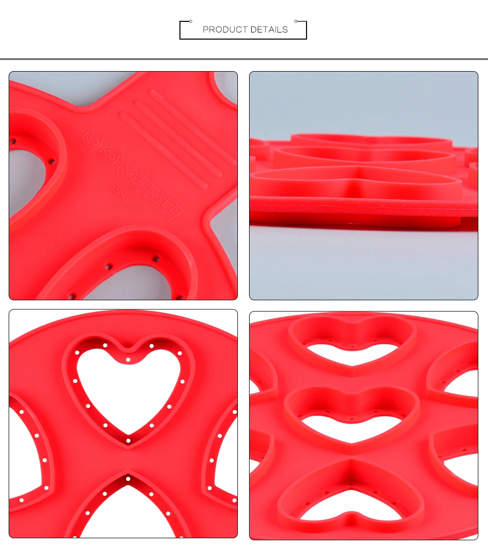 1Silikolove Nonstick Pancake Maker Egg Cooker Silicone Pancake Mold Heart Shape Omelette Chesse Molds New Egg Cooking Tools_06