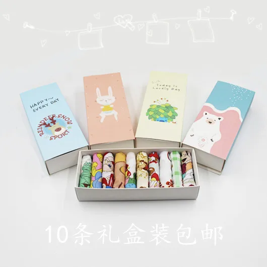 

Before Christmas Sale Eco-friendly Cartoon Handkerchief Wonderful Gift For Kids Children Pocket Squares Hanky 10pcs Assorted
