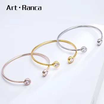 

Fashion silver gold rose gold round Bracelet luxury jewelry