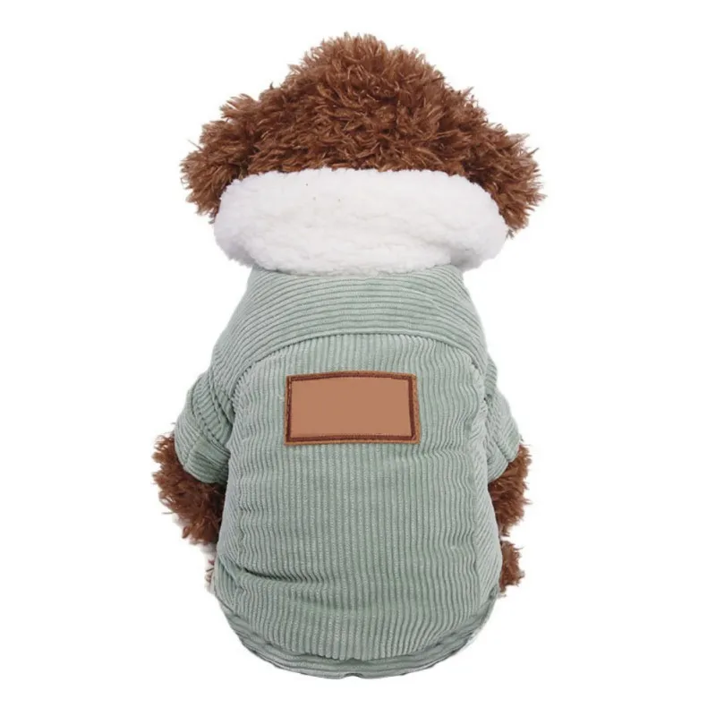 Puppy Autumn Warm Winter Coat Dog Fold Zip Hoodies Dog Jacket Costume Pet Cat Clothes