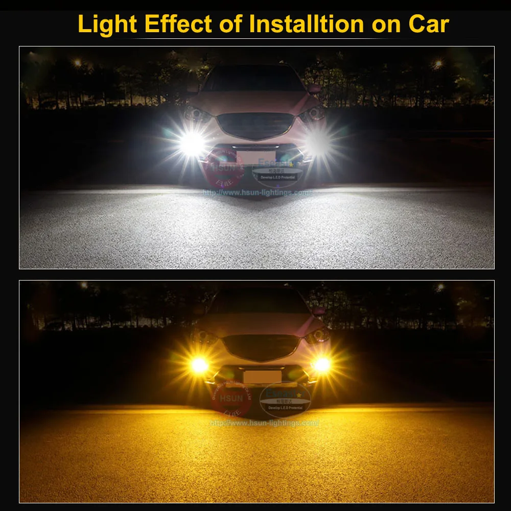 Eseastar 2 шт. uper яркий HID P13W PSX26W Высокая мощность 3030 светодиодный для Toyota 86 FT86 GT86