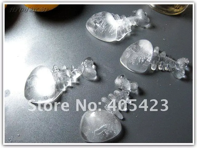 Free shipping! 2pcs/lot,ice mould ,skull mold,Silicone ice box,ice modeler,accept mixed style order