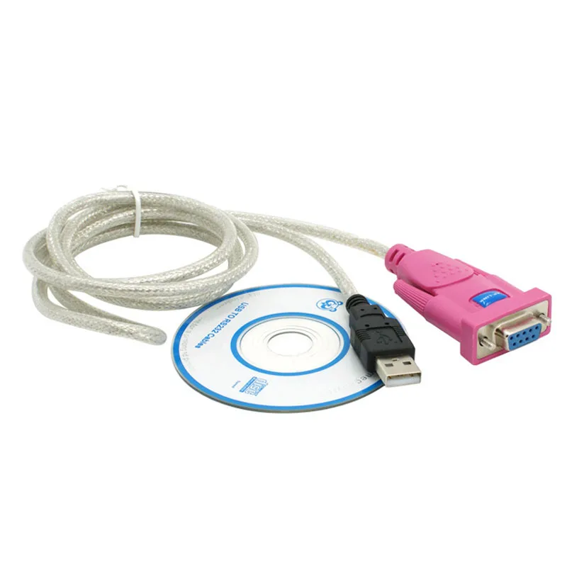 Горячий RS232 Серийный DB9 контактный разъем USB 2 0 PL 2303 кабель для Window98/2000/Win XP/Vista/MAC BUS66|