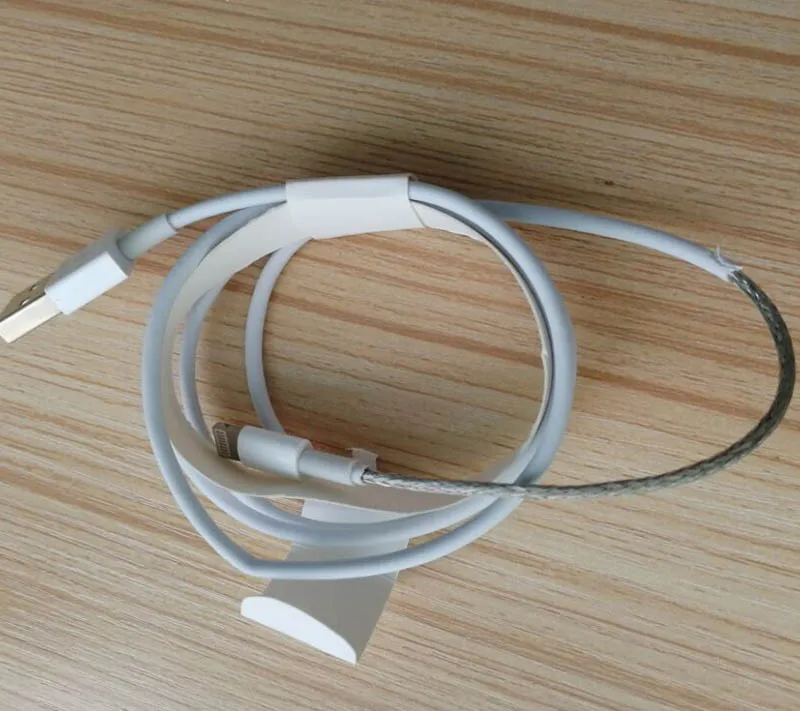 100 шт./лот, Белый USB кабель для зарядки и синхронизации данных, 1 м, кабель для освещения, iPad Air, для iPhone 7, 8, XR, в английской розничной упаковке