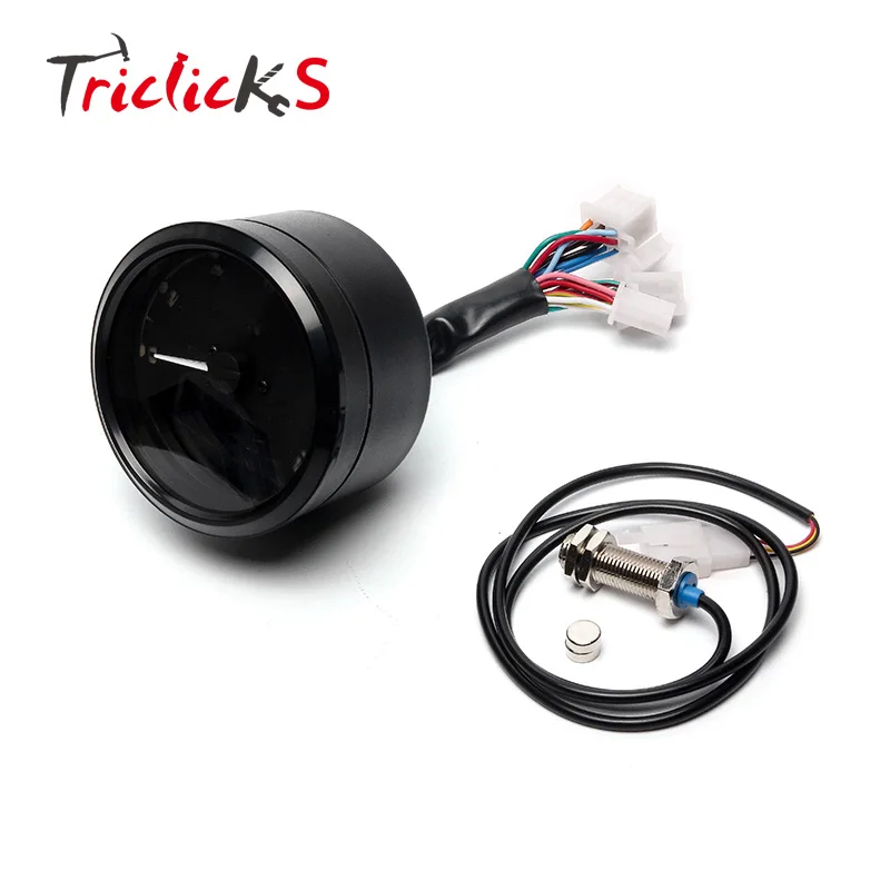 

Triclicks 12000rpm KMH/MPH LCD Display Digital Speedometer Odometer 1-4 Cylinders LED Tachometer Gauge Motorcycle Odometers New