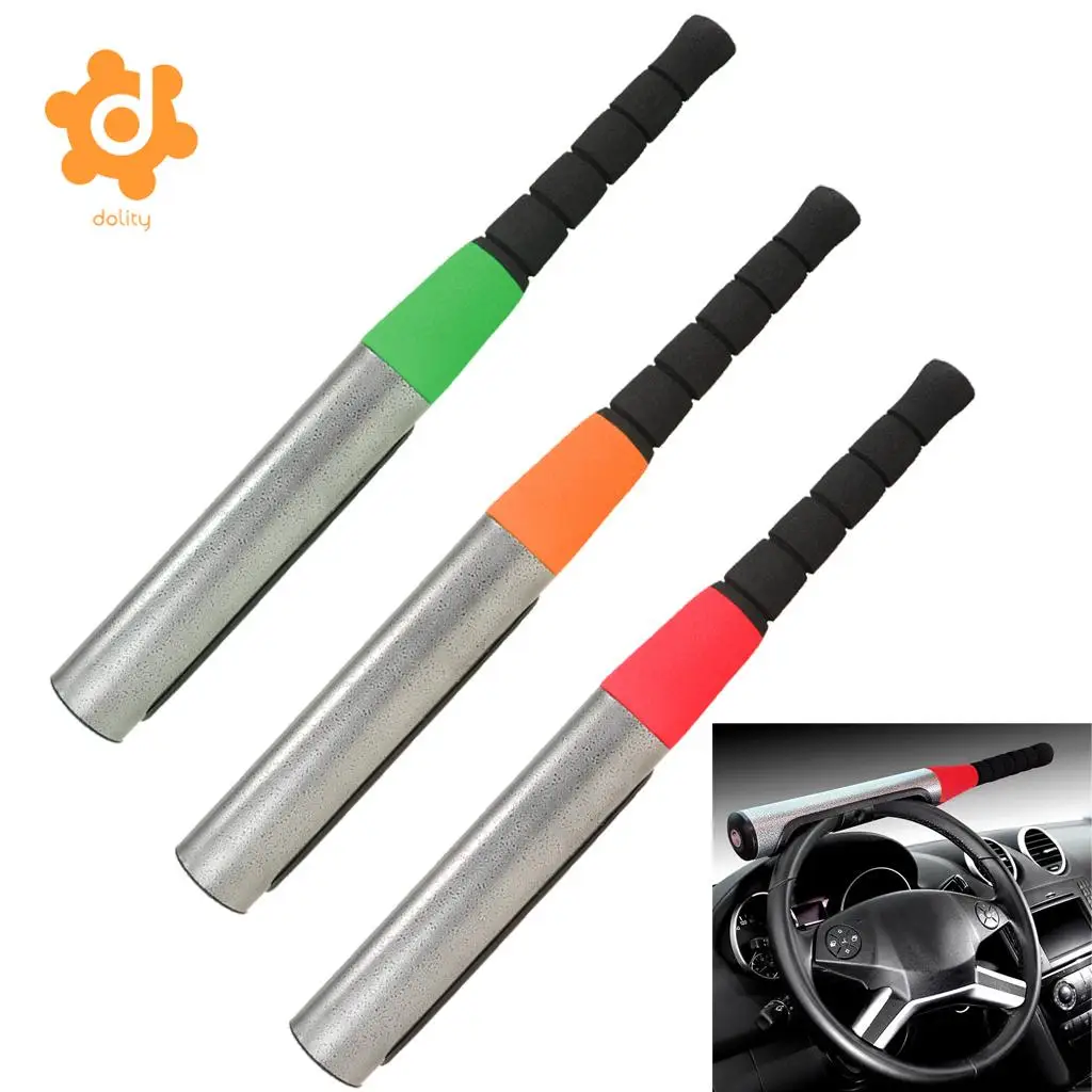 dolity Car Van Vehicle Baseball Bat Steering Wheel Security Lock Anti-theft