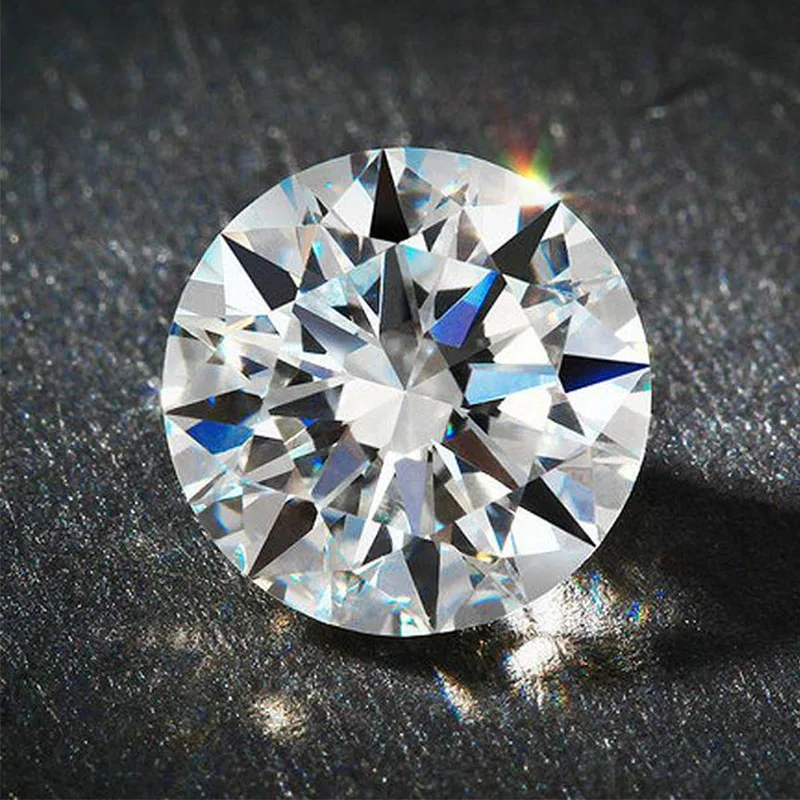 Niceems D Color Moissanite 1 карат блестящие Сердца и стрелы Cut 6 5 мм круглый цвет менее
