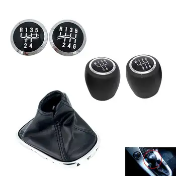 

5/6 Speed Car Manual Shift Gear Knob Cap Emblem Gaiter Boot Cover Case Gear Head Handball For 2008-2012 Chevrolet Chevy Cruze
