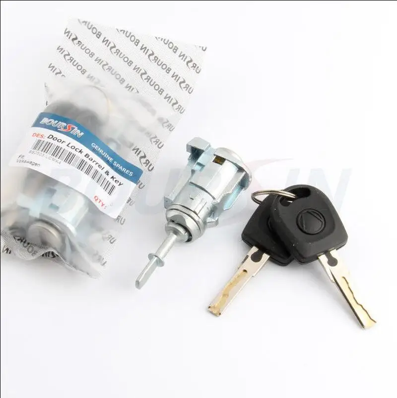 Front Left VW Door Lock Cylinder Key For Volkswagen Passat 1997 2005