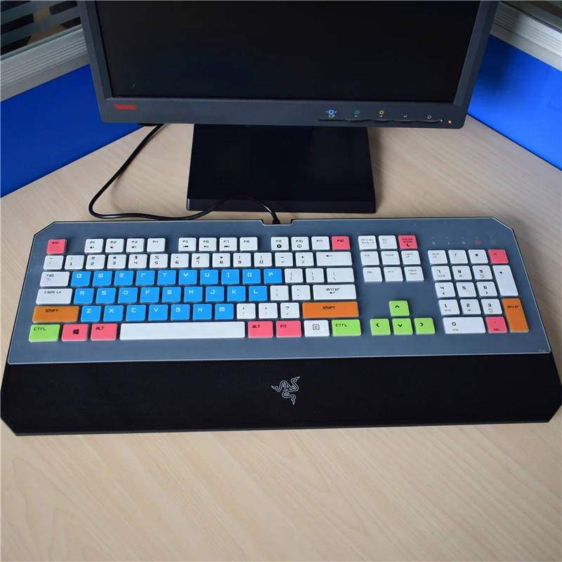 Для razer Deathstalker эфирный Deathstalker Chroma Силиконовый пылезащитный механический защитный чехол для клавиатуры - Цвет: candyblue