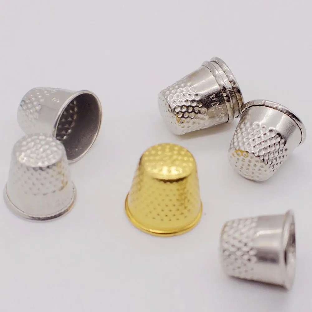 

AsyPets Silver Color Cap Shape Sewing Thimble Finger Protector for Needlework