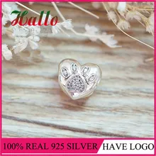 Украшения из серебра 925 пробы домашних животных Шарм Бусины Подходят Браслет argent 925 бусины для изготовления ювелирных изделий Серебро 925 ювелирные изделия