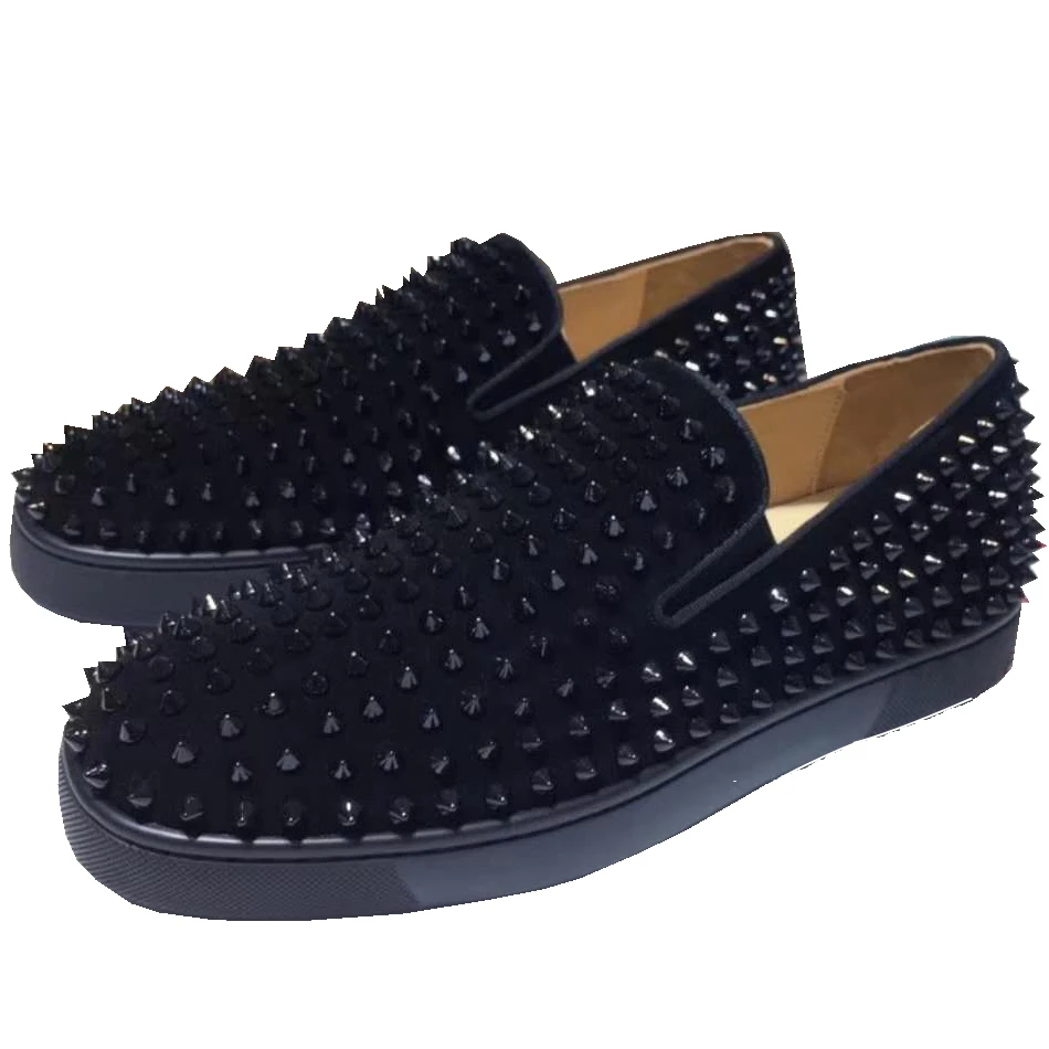 Plana Suave Corte Hombres Deporte Hombre Skate Moda Bajo Zapatos Los Casuales De Mocasines Cuero Remaches En Zapatillas Plataforma Resbalón 0OpT5qnwx