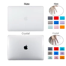 Кристальные Матовые чехлы для Apple Macbook Air Pro retina 11 12 13 15 сумки для ноутбуков для Macbook New Air 13 pro 16 A2141 чехол