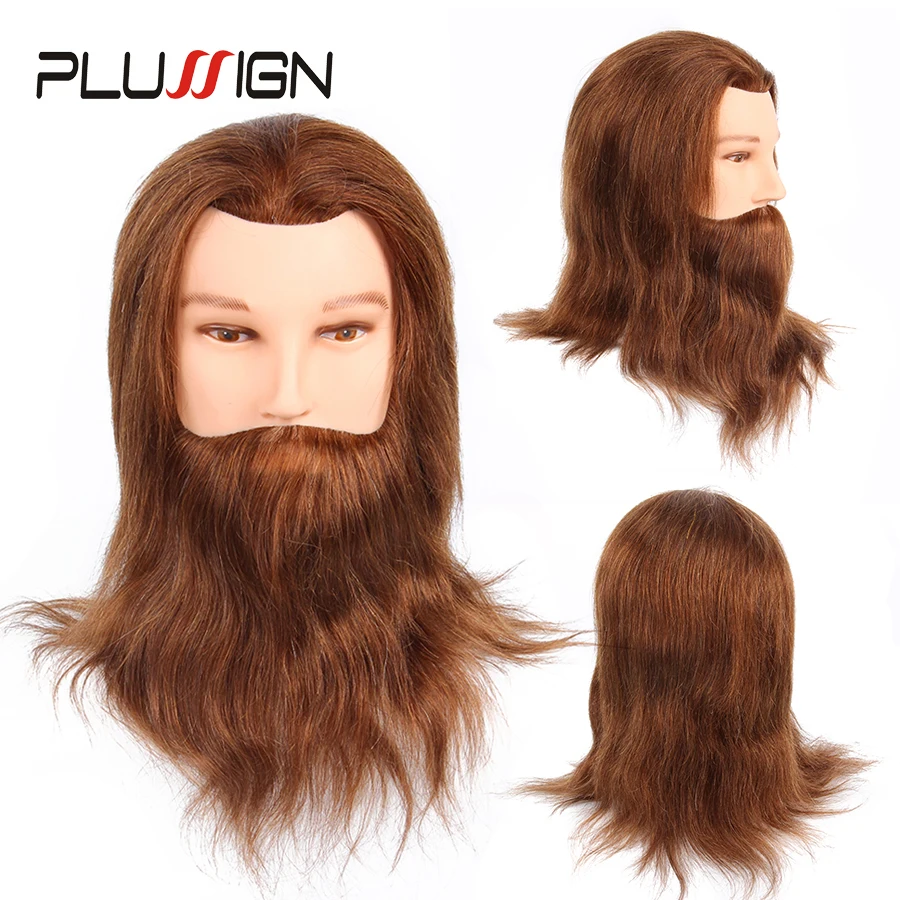 male mannequin head with hair