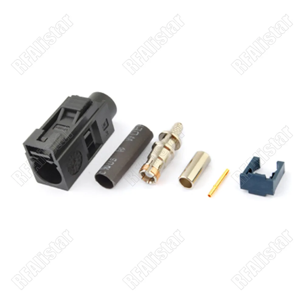 Fakra женский разъем SMB 9005 черный разъем применяется к радио без фантомного питания для RG316 RG174 LMR100 кабель