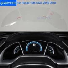 QCBXYYXH для Honda 10th Civic- автомобильный Стайлинг приборной панели автомобиля краска защитное стекло пленка передача света 9 H устойчивый к царапинам