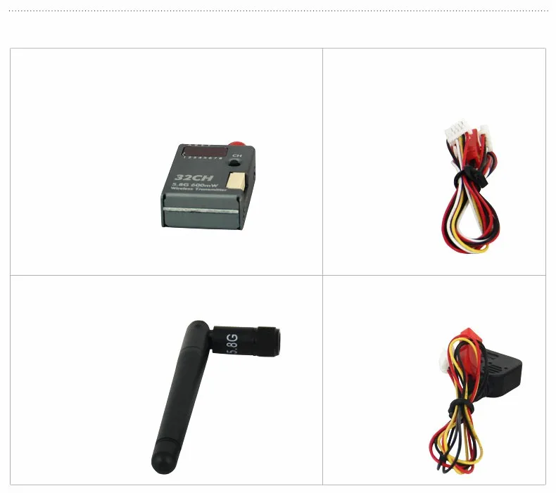 F17949 BOSCAM BOS600 5.8G 600mw 32CH Wireless Transmitter With M2 Fixed Socket For RC DJI Phantom 1 2 3 Gopro Camera HD19 Plus