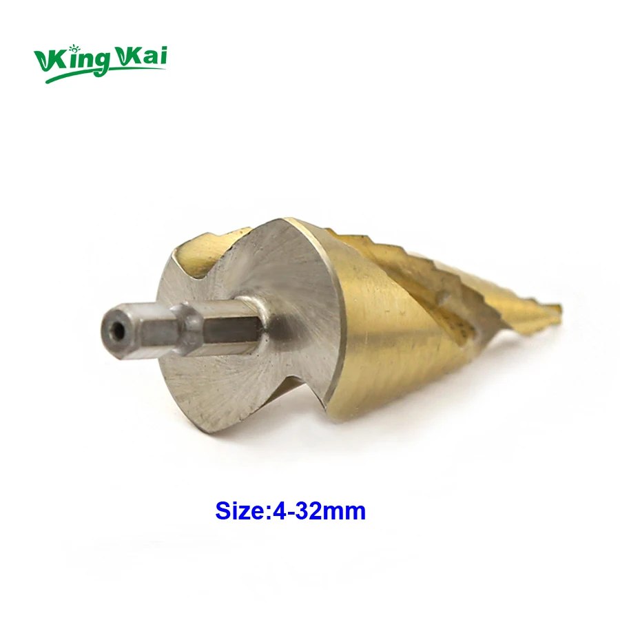 HSS4241 Spiral Center Step Drill Bit Solid Carbide Mini Drill Accessories Titanium Step Drill Bit-006