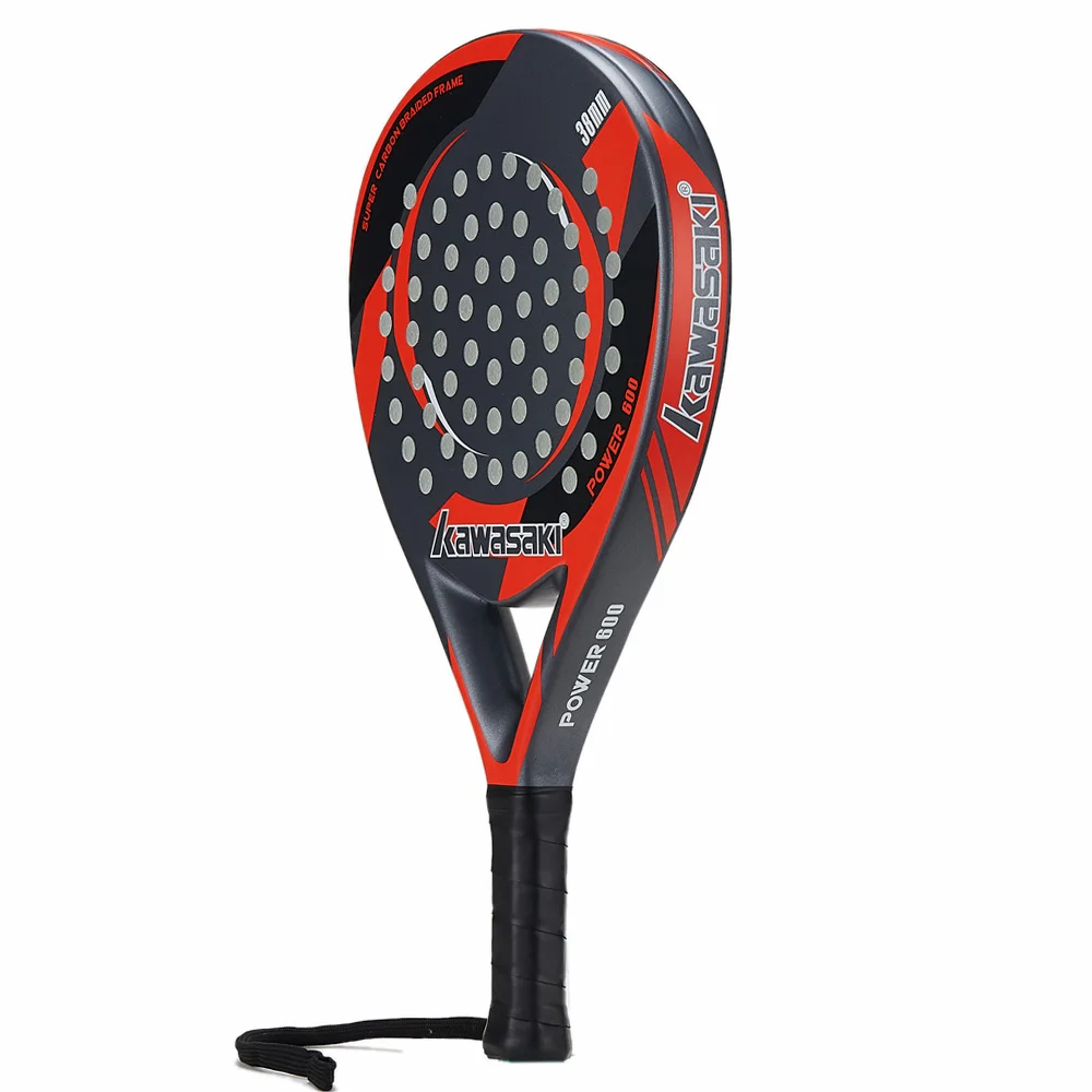 Оригинальная Теннисная Ракетка бренда Kawasaki Padel из углеродного волокна, мягкая Теннисная ракетка EVA для лица, весло для тенниса с откидной сумкой, чехол AMG001