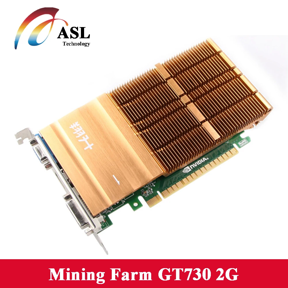 ASL Graphics card GT730 Flag 2G 64bit NVIDIA 1600MHz 902MHz DDR3 PCI Express DirectX 11 28nm 1.2ns 384unit video for Gaming | Компьютеры и